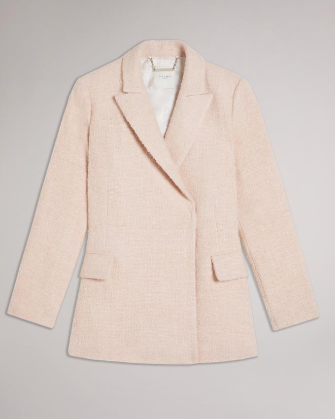 Manteau Ted Baker Oversized Marled Blazer Rose Femme | WNA-76789071